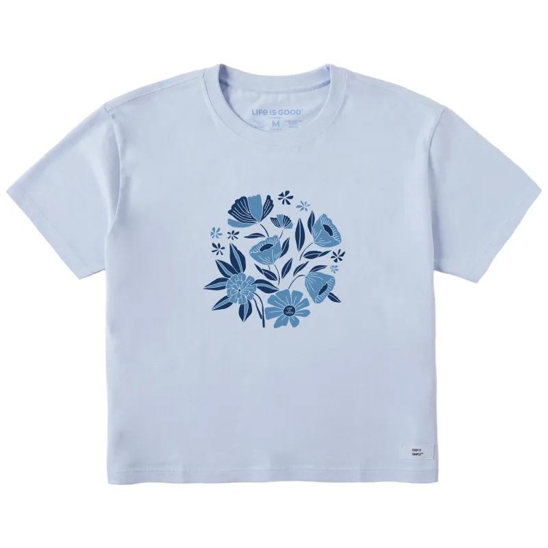 Women's Floral Arrangement Short Sleeve Crusher Boxy Tee sold by Life is Good