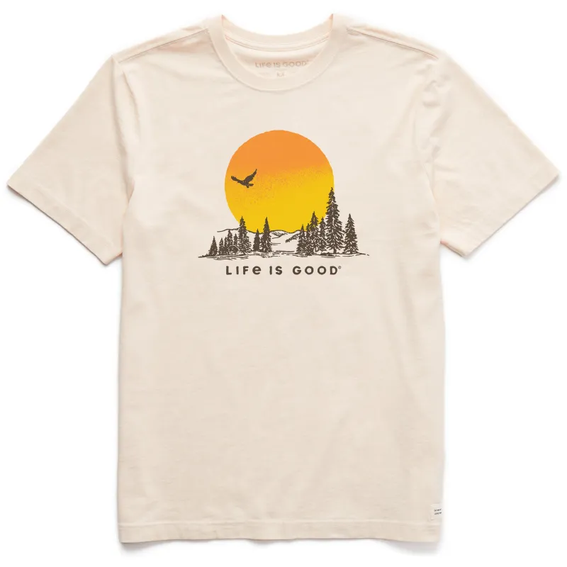 Men's Big Ol' Sun Short Sleeve Crusher Tee sold by Life is Good