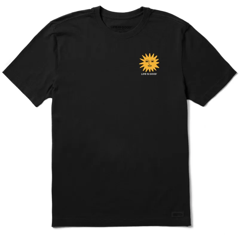 Men's Sunface Short Sleeve Crusher Tee sold by Life is Good