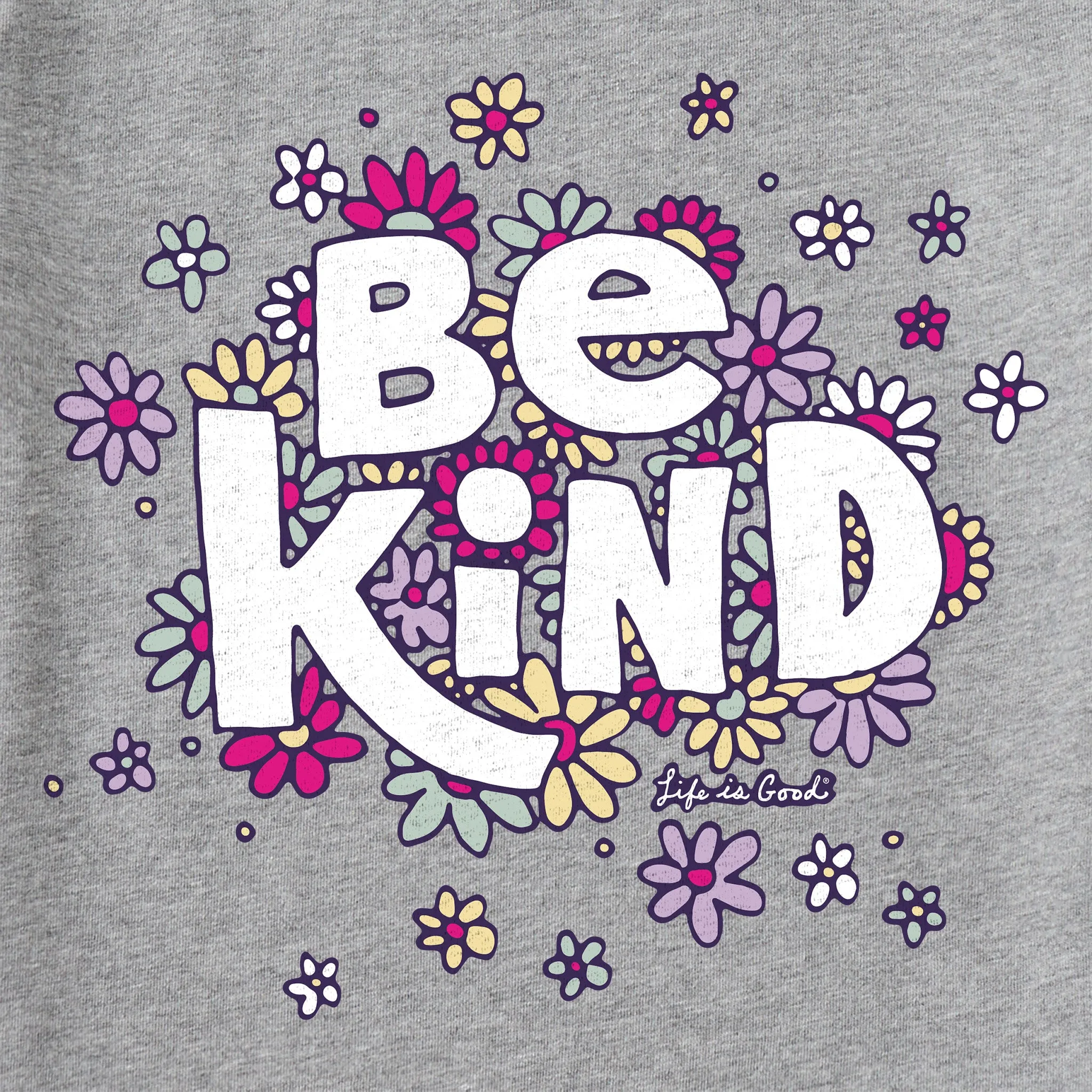 Women's Be Kind Flower Lines Long Sleeve Crusher-LITE Tee sold by Life is Good product image thumbnail 2