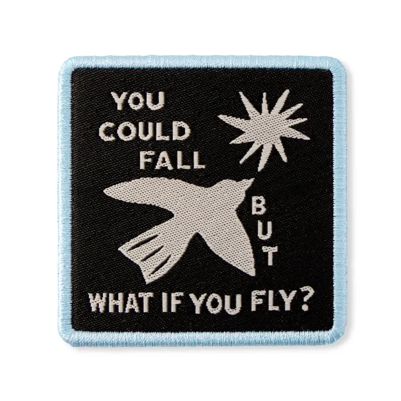Adult Unisex What if you Fly Woven Patch sold by Life is Good