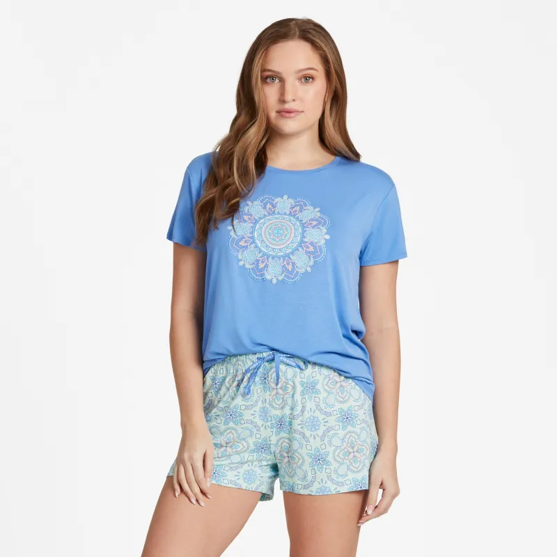 Women's Turtle Mandala Lightweight Sleep Tee sold by Life is Good