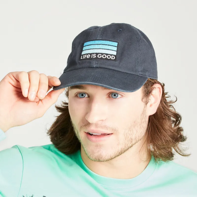 Adult Unisex LIG Striped Patch Chill Cap made by Life is Good