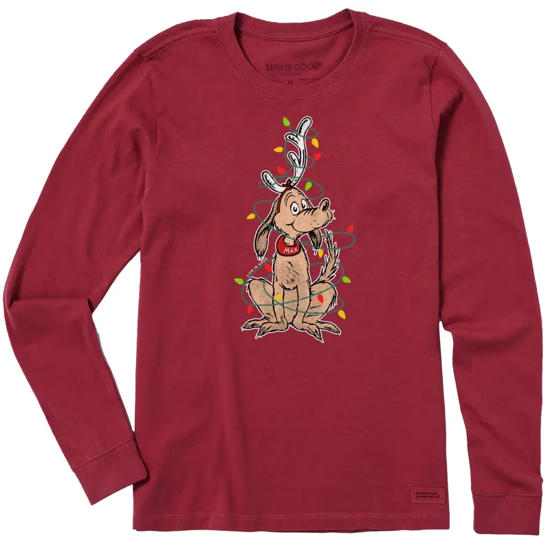 Women's Max Lights Long Sleeve Crusher Tee sold by Life is Good