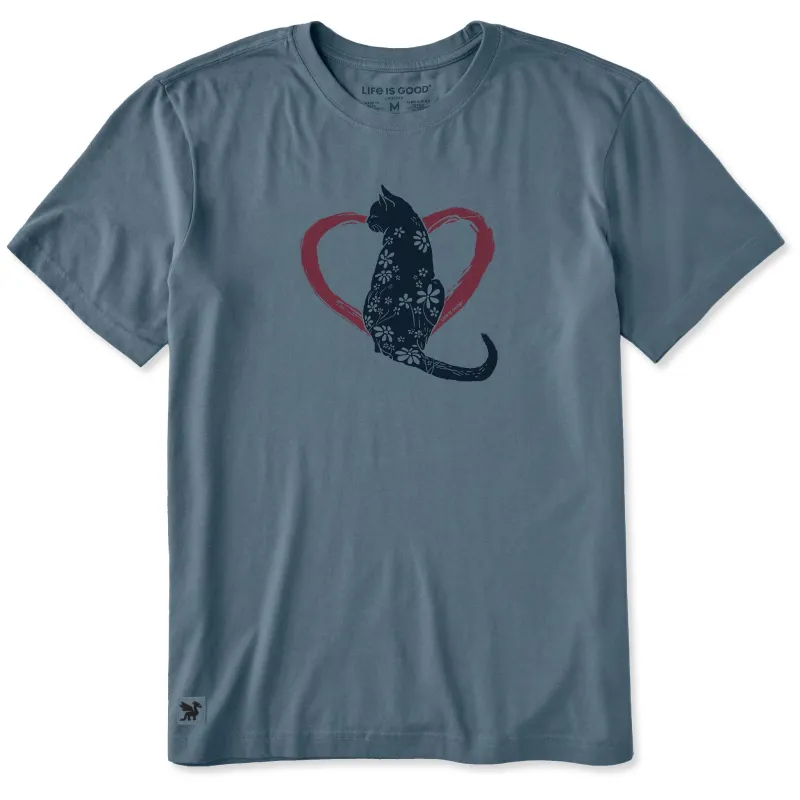 Men's Lovecat Short Sleeve Crusher Tee sold by Life is Good