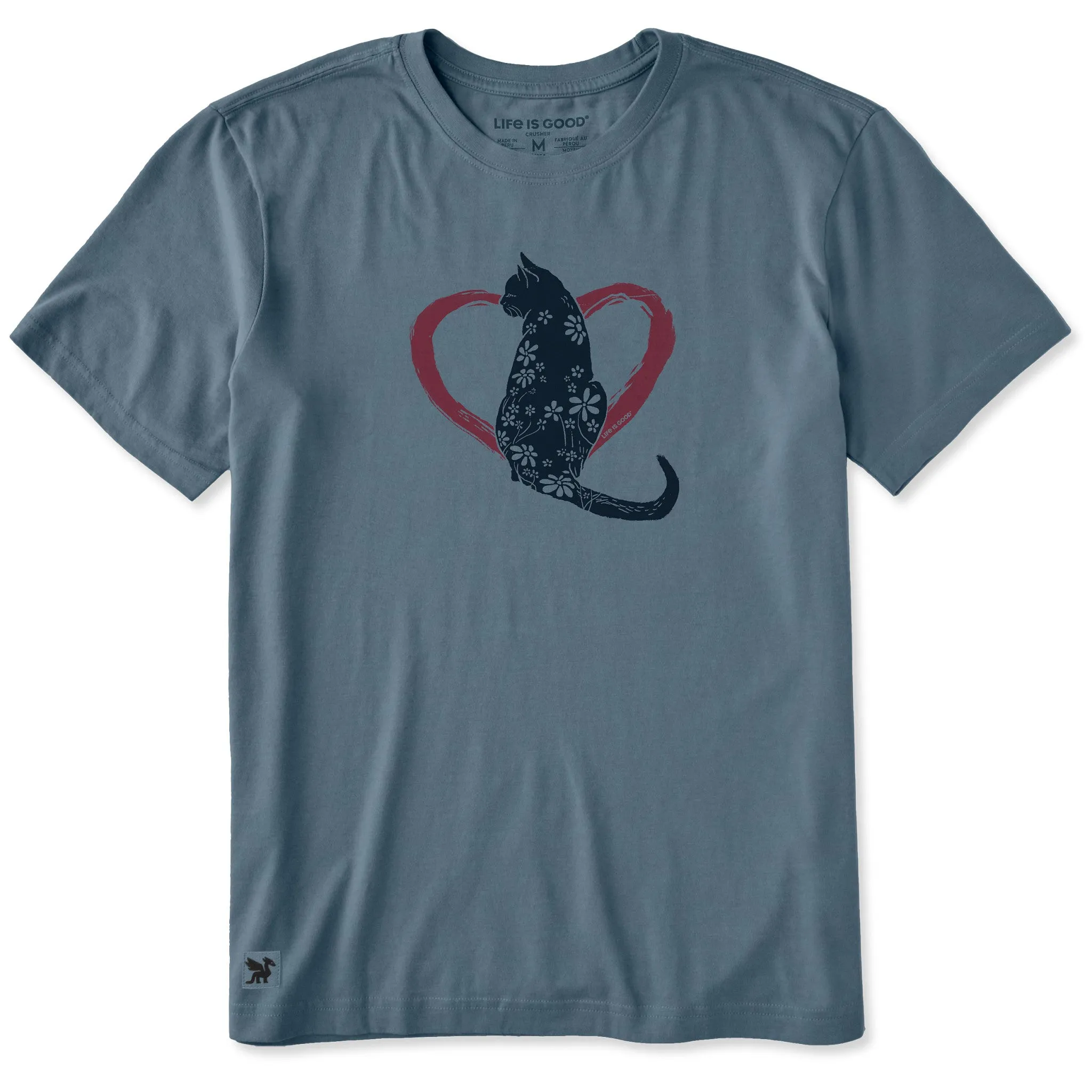 Men's Lovecat Short Sleeve Crusher Tee sold by Life is Good