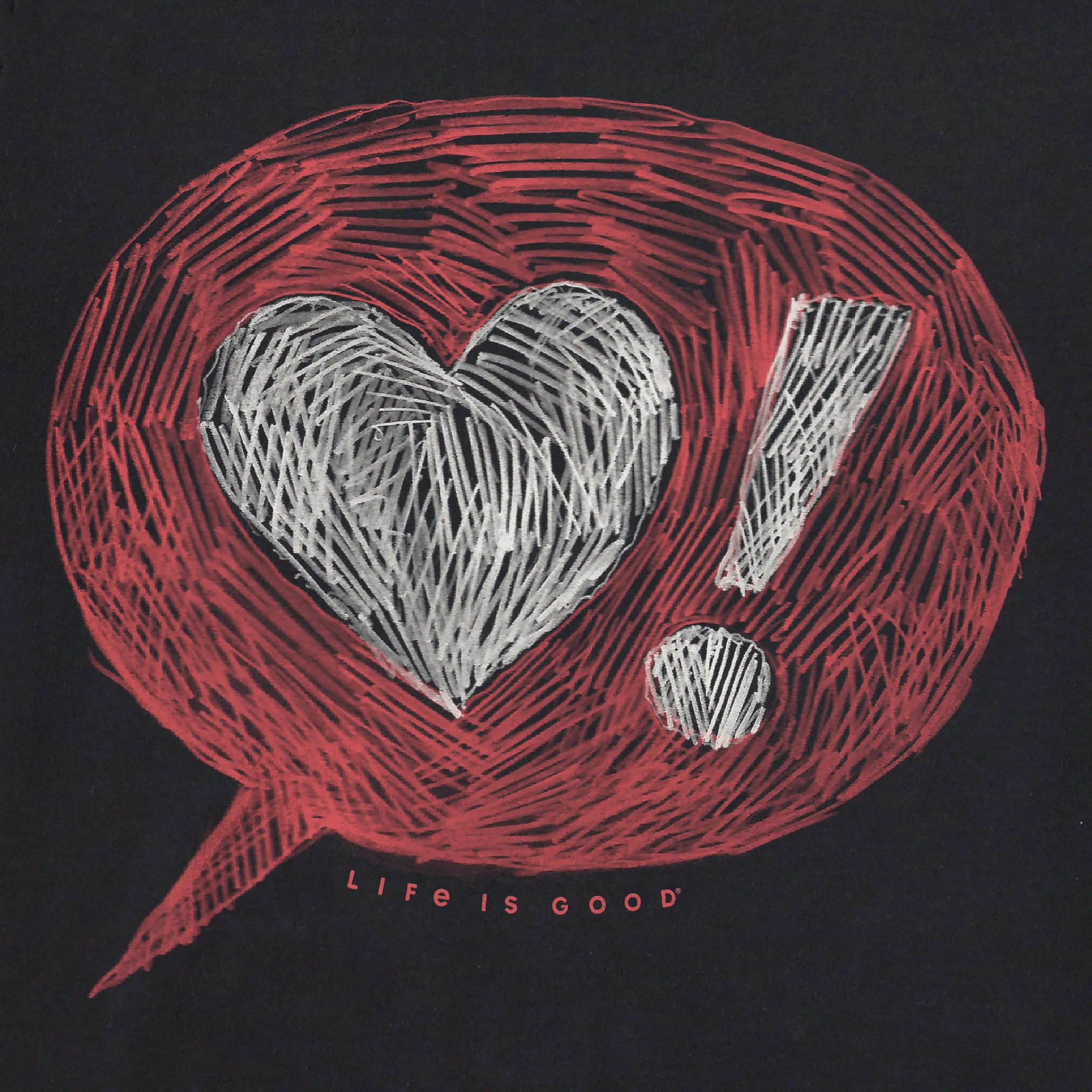 Women's Love Exclamation Short Sleeve Crusher Tee sold by Life is Good product image thumbnail 2