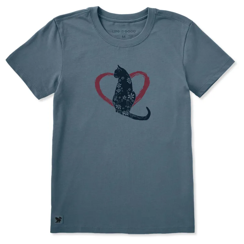 Women's Lovecat Short Sleeve Crusher Tee sold by Life is Good
