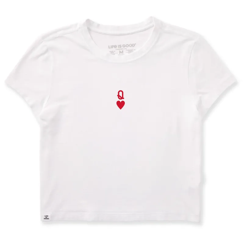 Women's Queen of Hearts Crusher-LITE Shrunken Tee sold by Life is Good