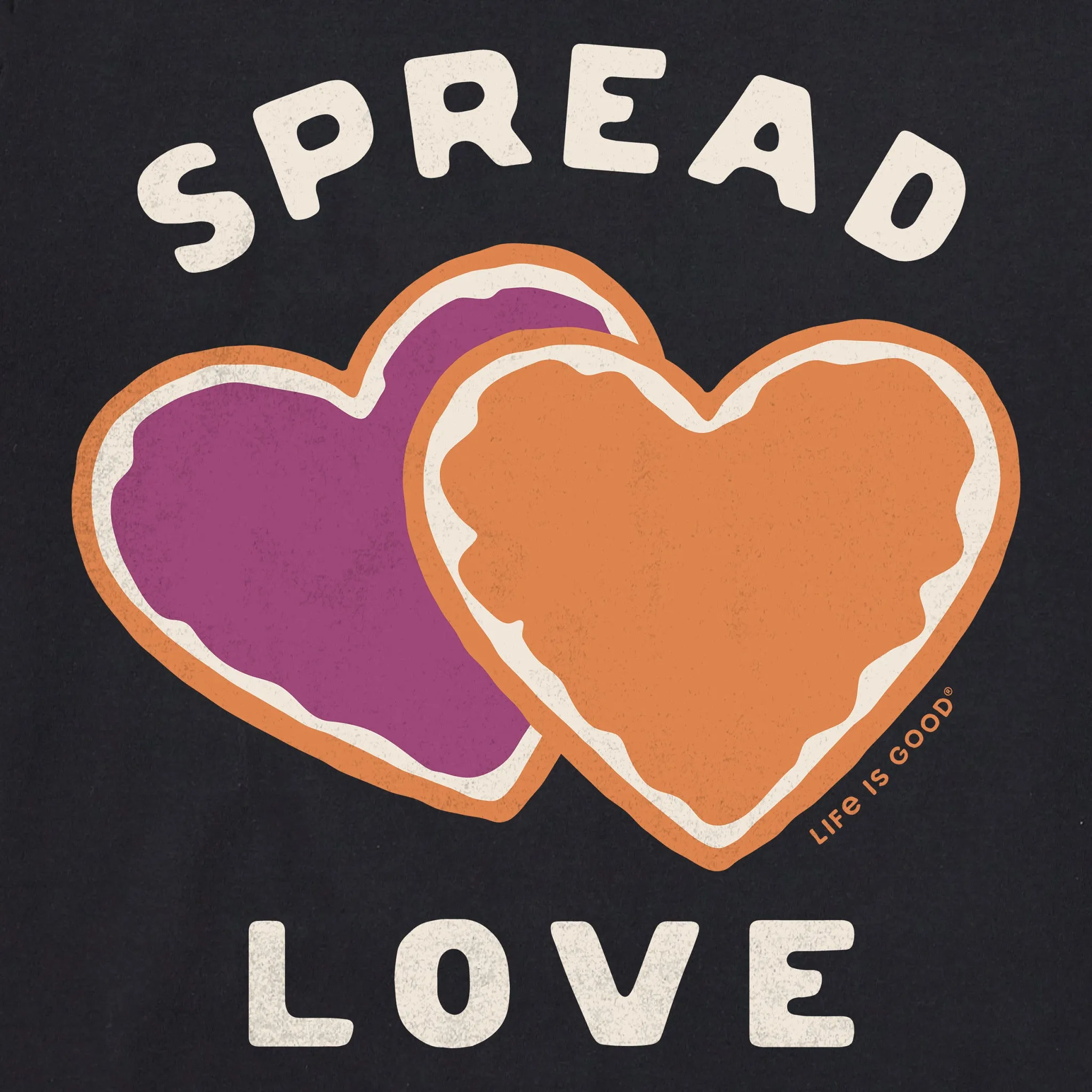 Women's Spread Love PB&J Short Sleeve Crusher Tee sold by Life is Good product image thumbnail 2