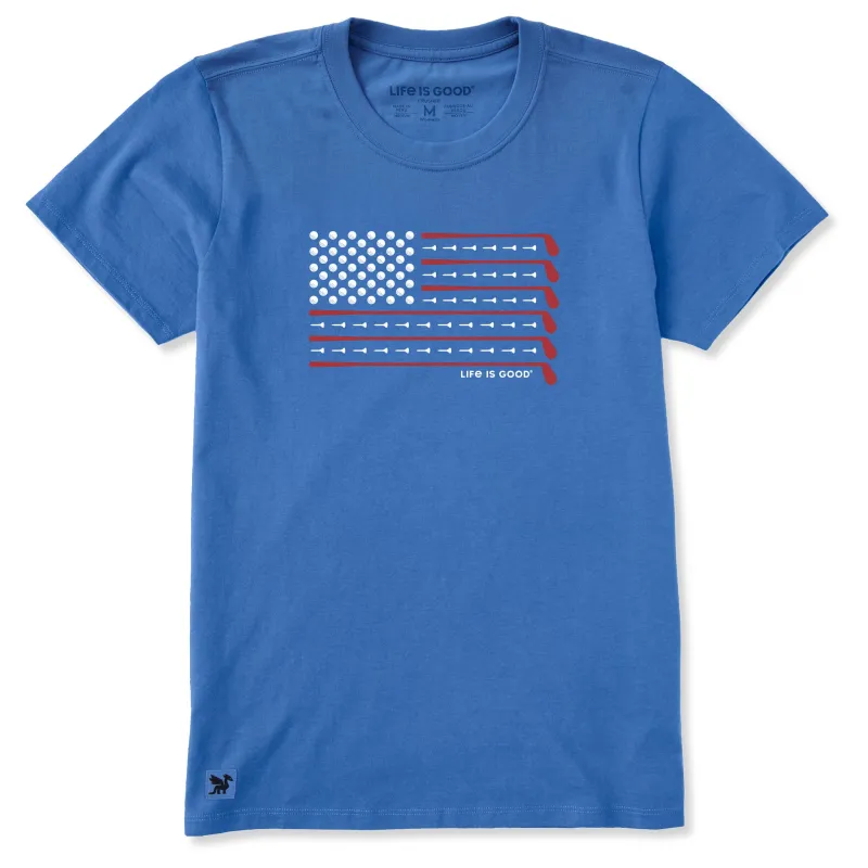 Women's Golf Flag Short Sleeve Tee sold by Life is Good