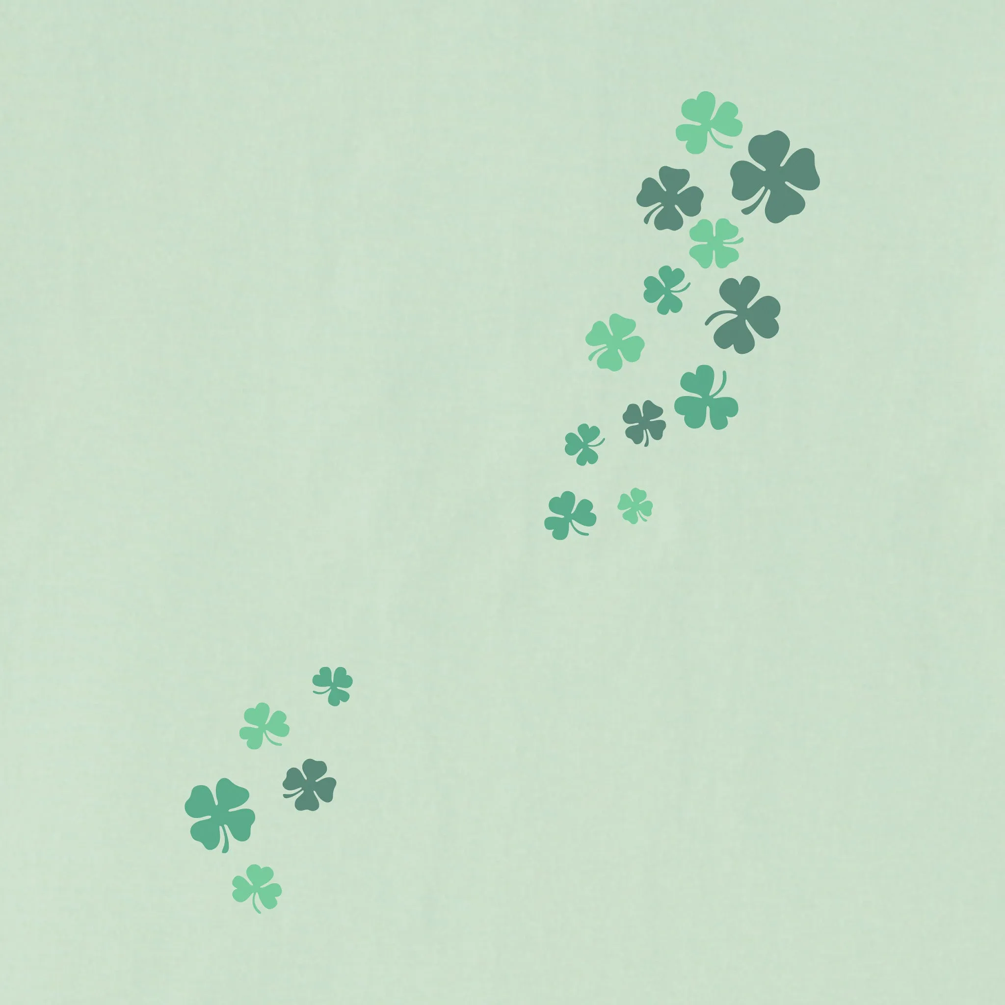 Women's Floating Shamrocks Long Sleeve Crusher Tee sold by Life is Good product image thumbnail 2