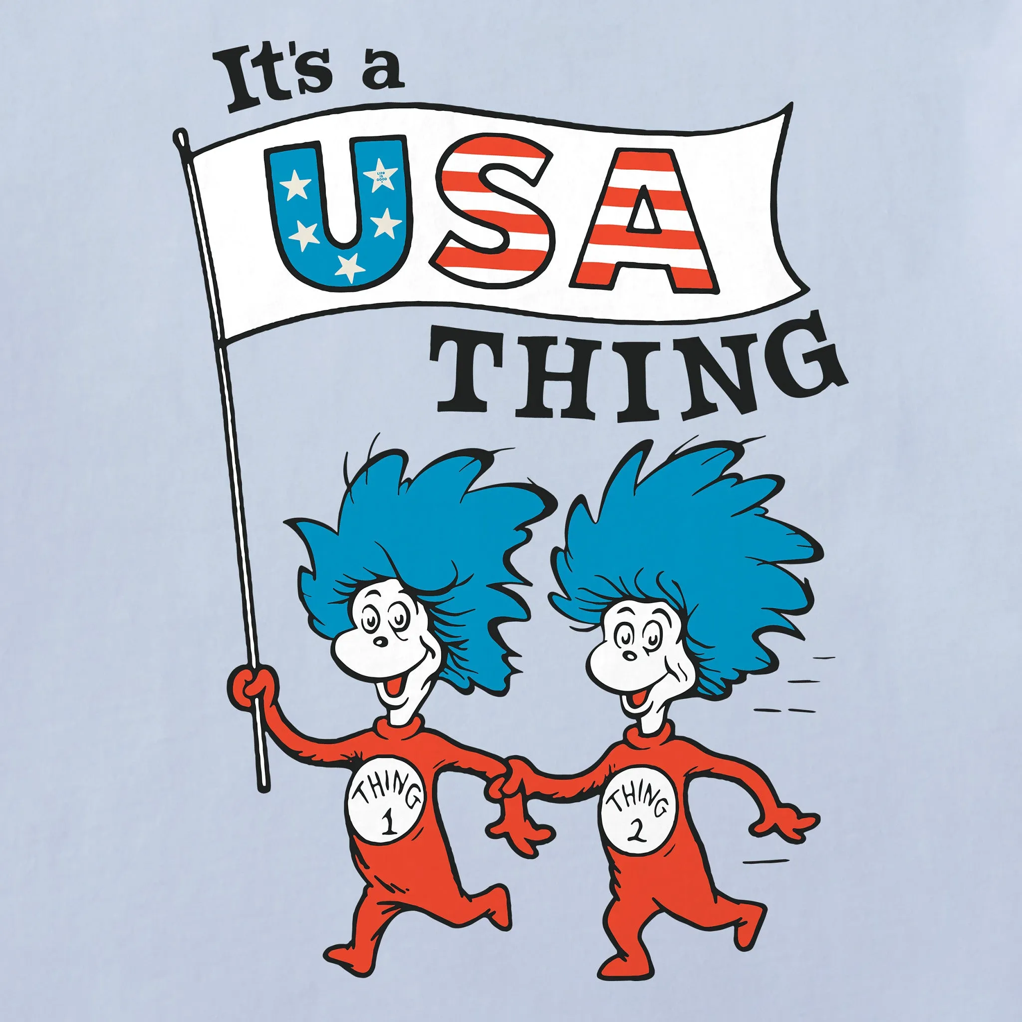 Men's It's a USA Thing Short Sleeve Crusher Tee sold by Life is Good product image thumbnail 2