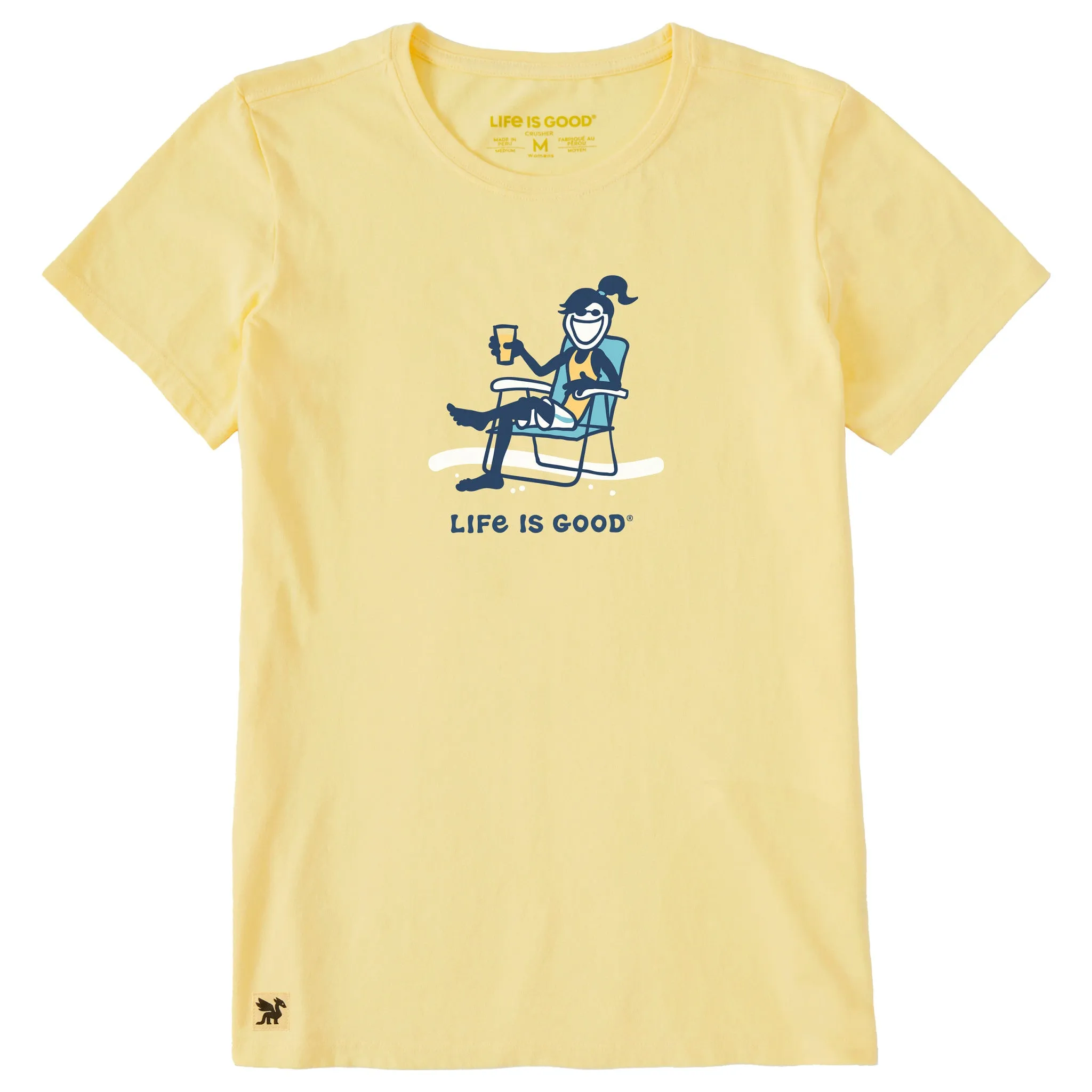 Women's Jackie Chill Lemonade Short Sleeve Crusher-LITE Tee sold by Life is Good