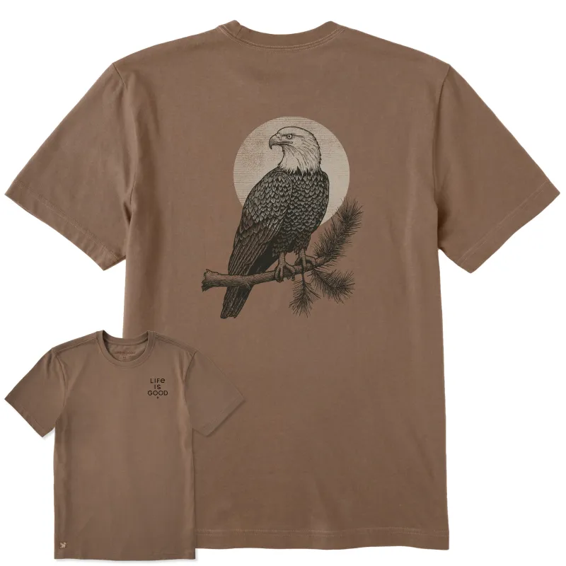 Men's Eagle Moon Short Sleeve Crusher Tee sold by Life is Good