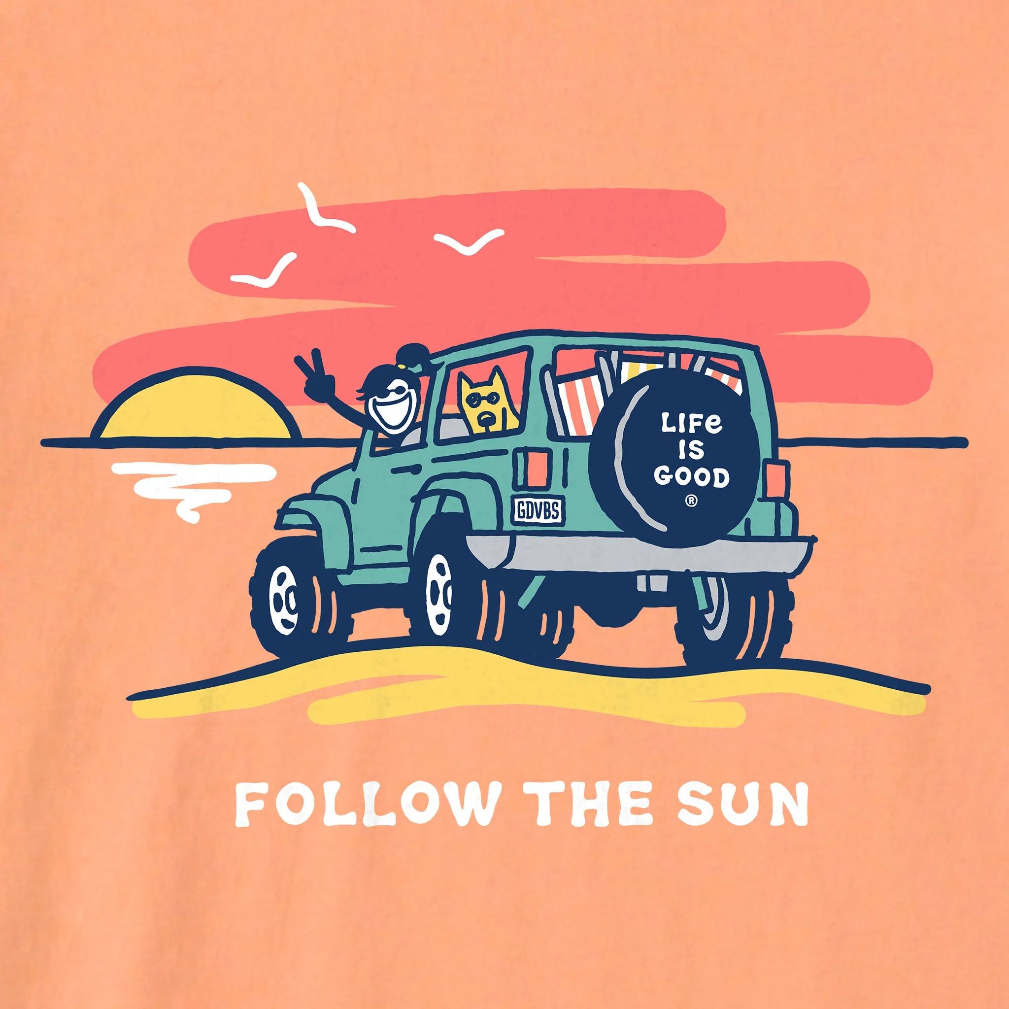 Women's Follow the Sun Jackie Short Sleeve Crusher-LITE Tee sold by Life is Good product image thumbnail 2