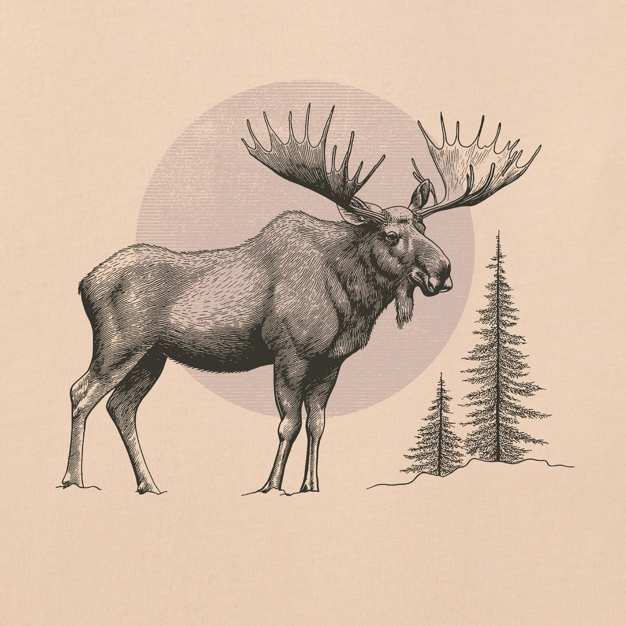 Men's Moose Moon Short Sleeve Crusher Tee sold by Life is Good product image thumbnail 2