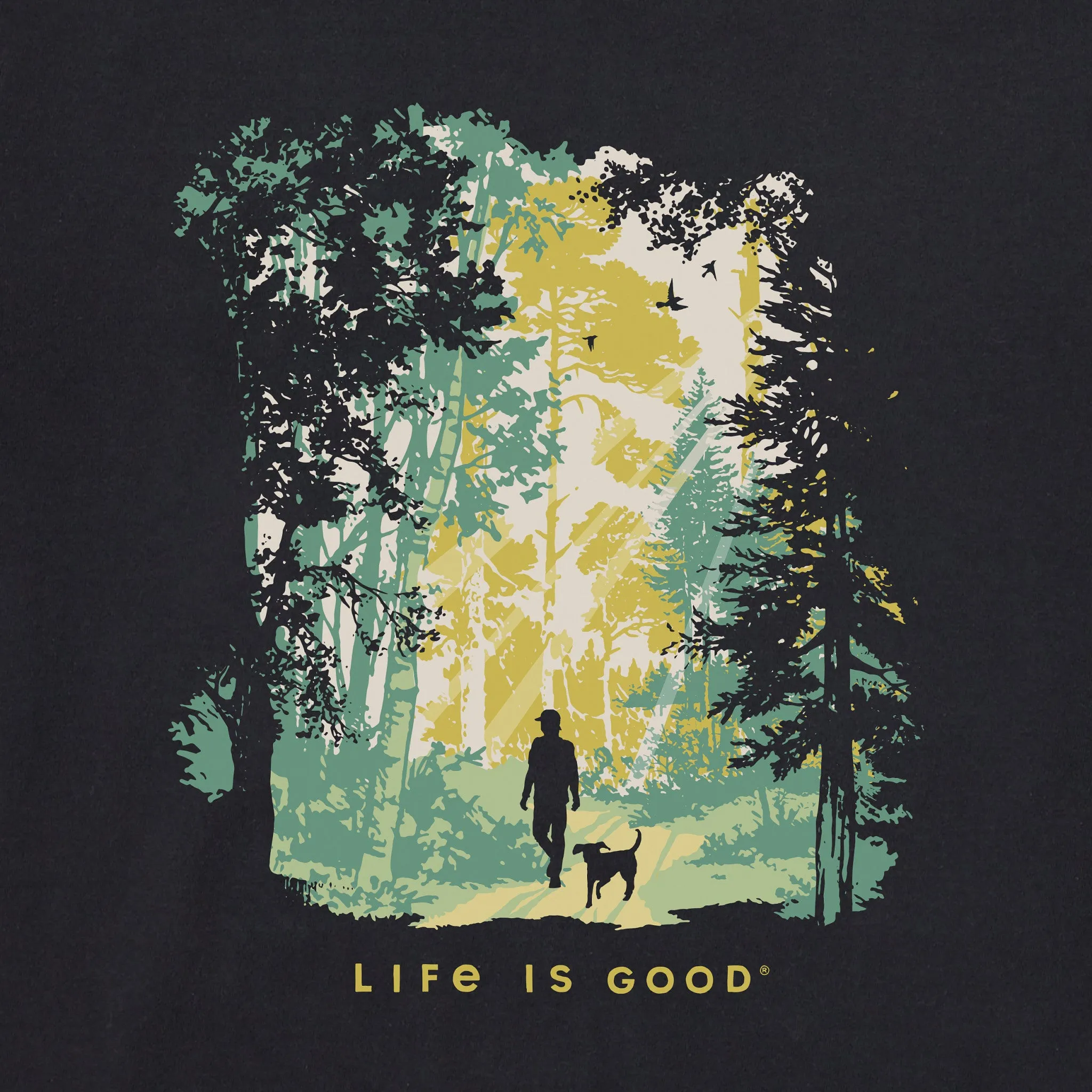 Men's Walk in the Woods Long Sleeve Crusher Tee sold by Life is Good product image thumbnail 2