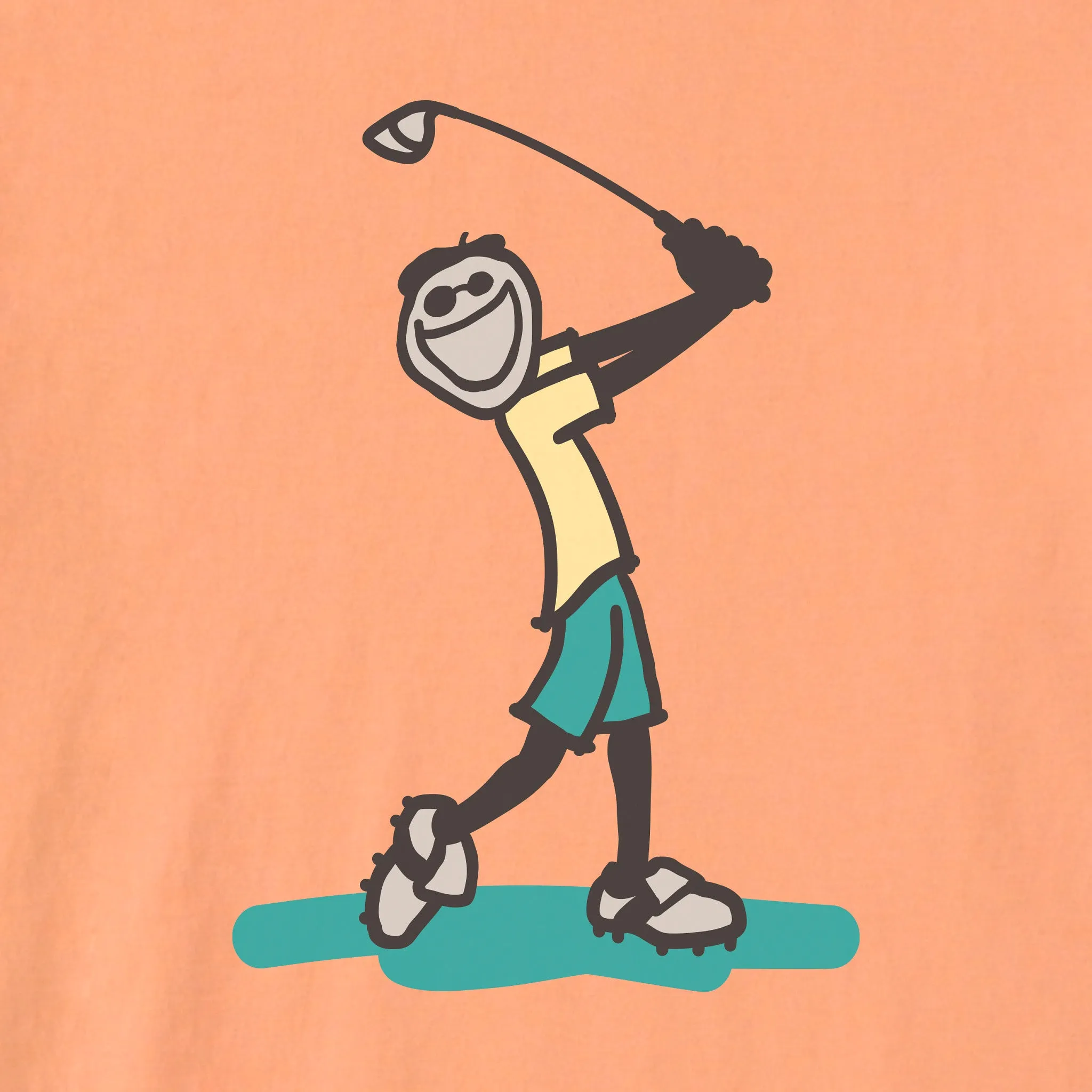 Men's Jake Golf Swing Short Sleeve Crusher-LITE Tee sold by Life is Good product image thumbnail 2