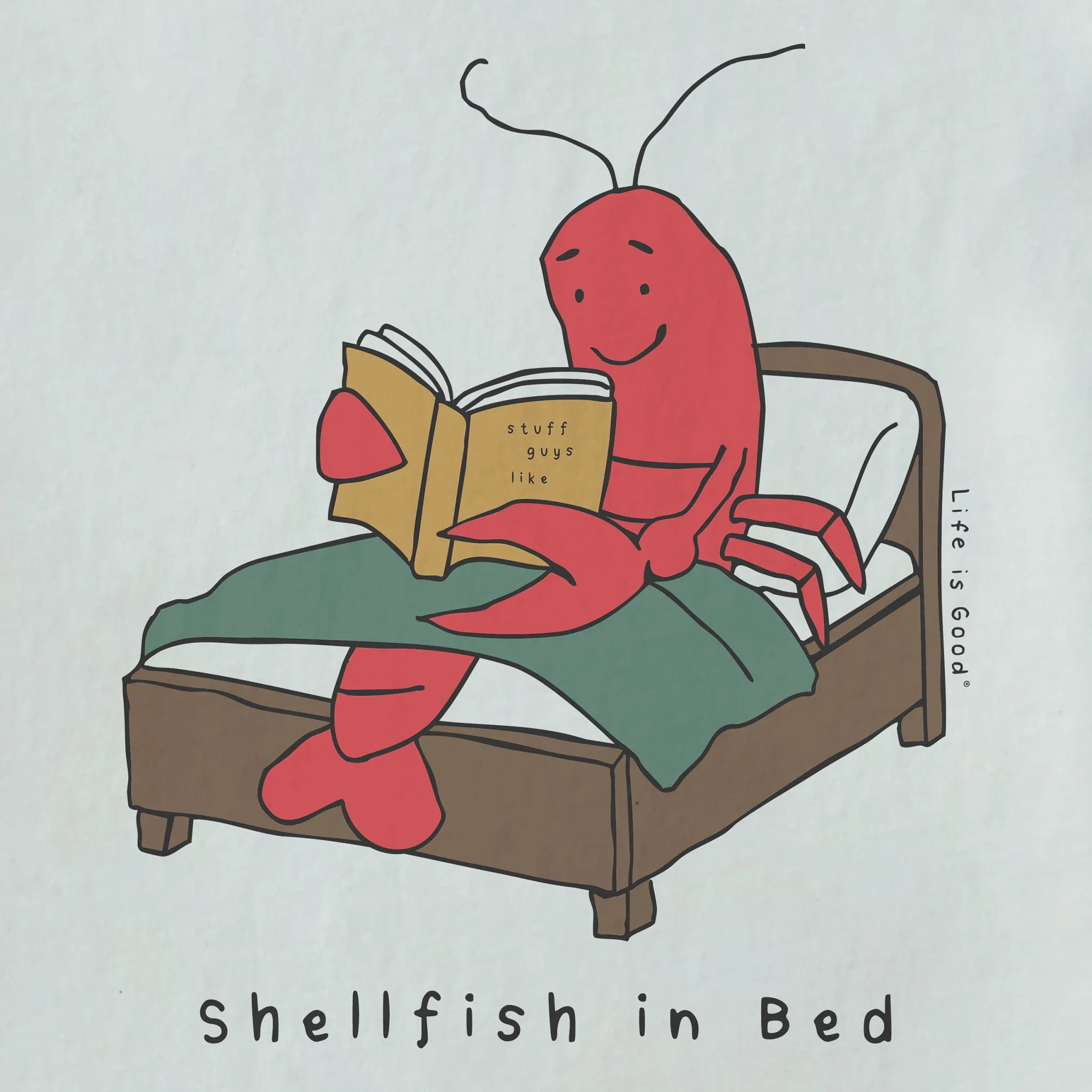 Men's Shellfish in Bed Short Sleeve Crusher-LITE Tee sold by Life is Good product image thumbnail 2