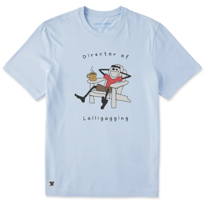 Men's Director of Lollygagging Short Sleeve Crusher-LITE Tee sold by Life is Good