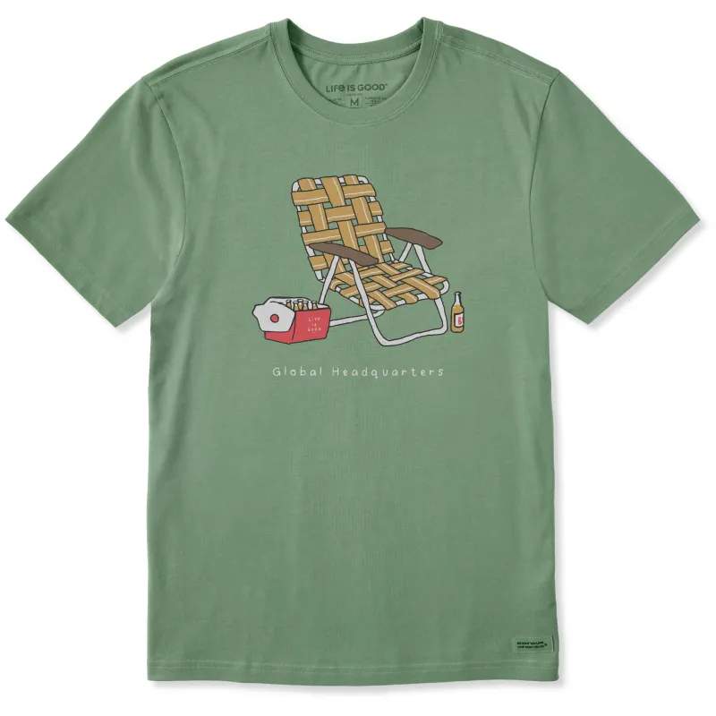 Men's Global Headquarters Short Sleeve Crusher-LITE Tee sold by Life is Good