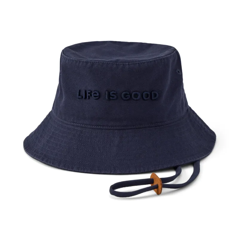 Adult Unisex Life is Good Crafty Wordmark Bucket Hat sold by Life is Good