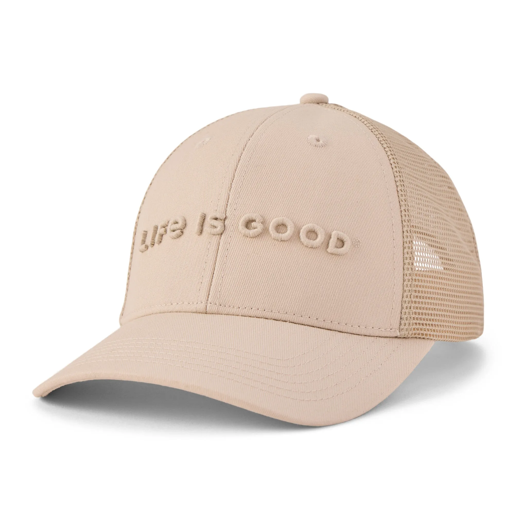 Adult Unisex Life is Good Wordmark Trucker sold by Life is Good product image thumbnail 4