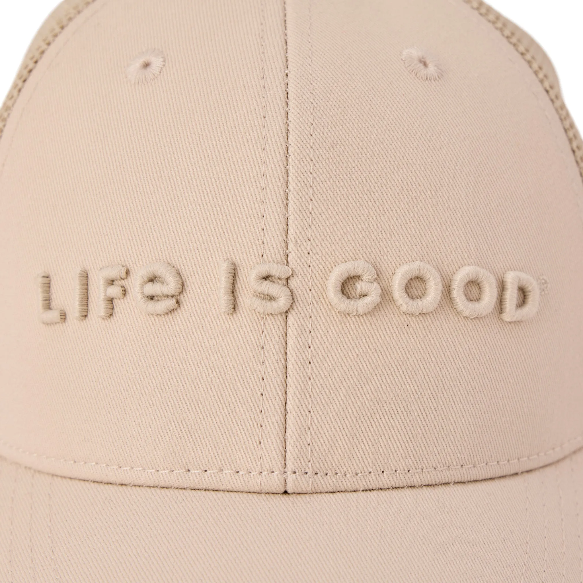 Adult Unisex Life is Good Wordmark Trucker sold by Life is Good product image thumbnail 5