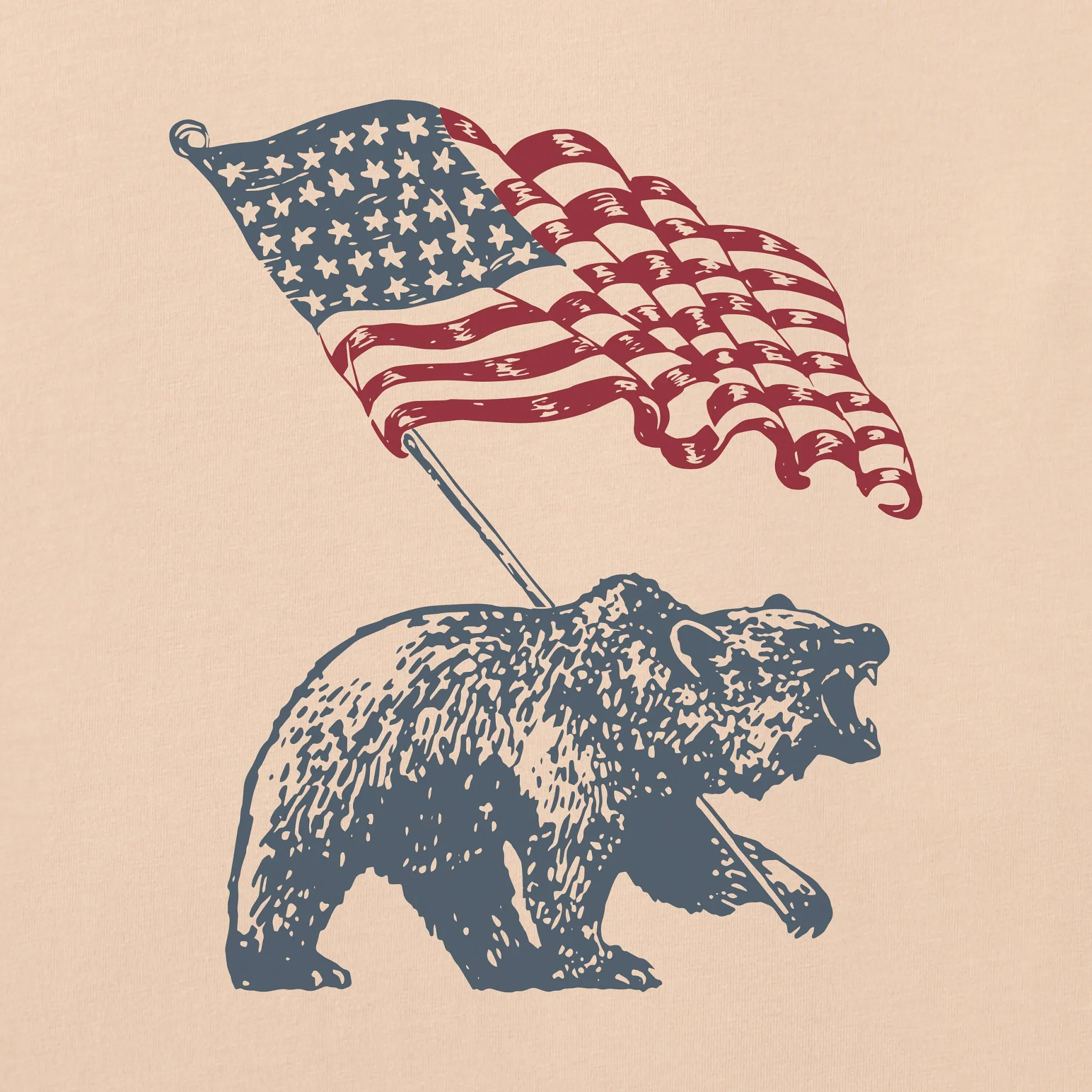 Men's American Bear Flag Short Sleeve Crusher Tee sold by Life is Good product image thumbnail 2
