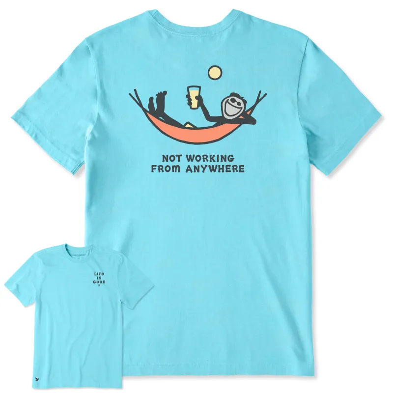 Men's Jake Hammock Not Working Short Sleeve Crusher-LITE Tee sold by Life is Good