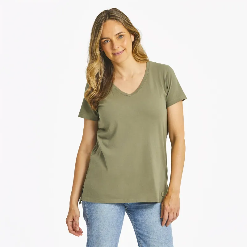 Women's Solid Crusher-LITE Vee Tunic sold by Life is Good