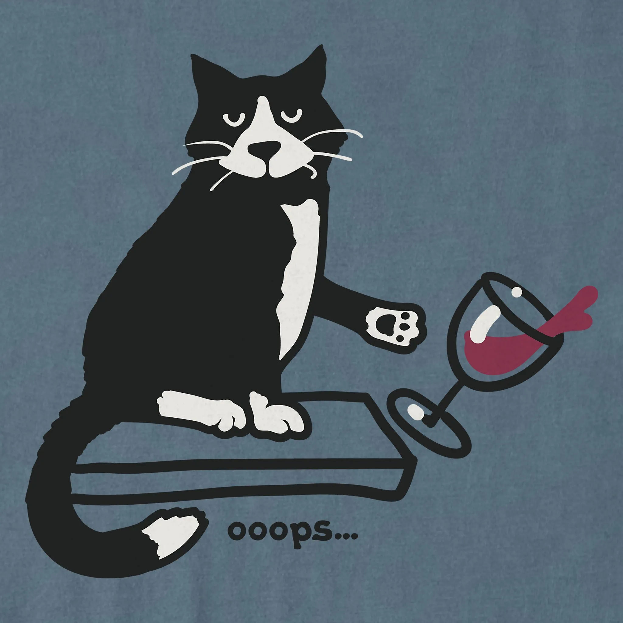 Women's Oops Cat Short Sleeve Crusher Boxy Tee sold by Life is Good product image thumbnail 2