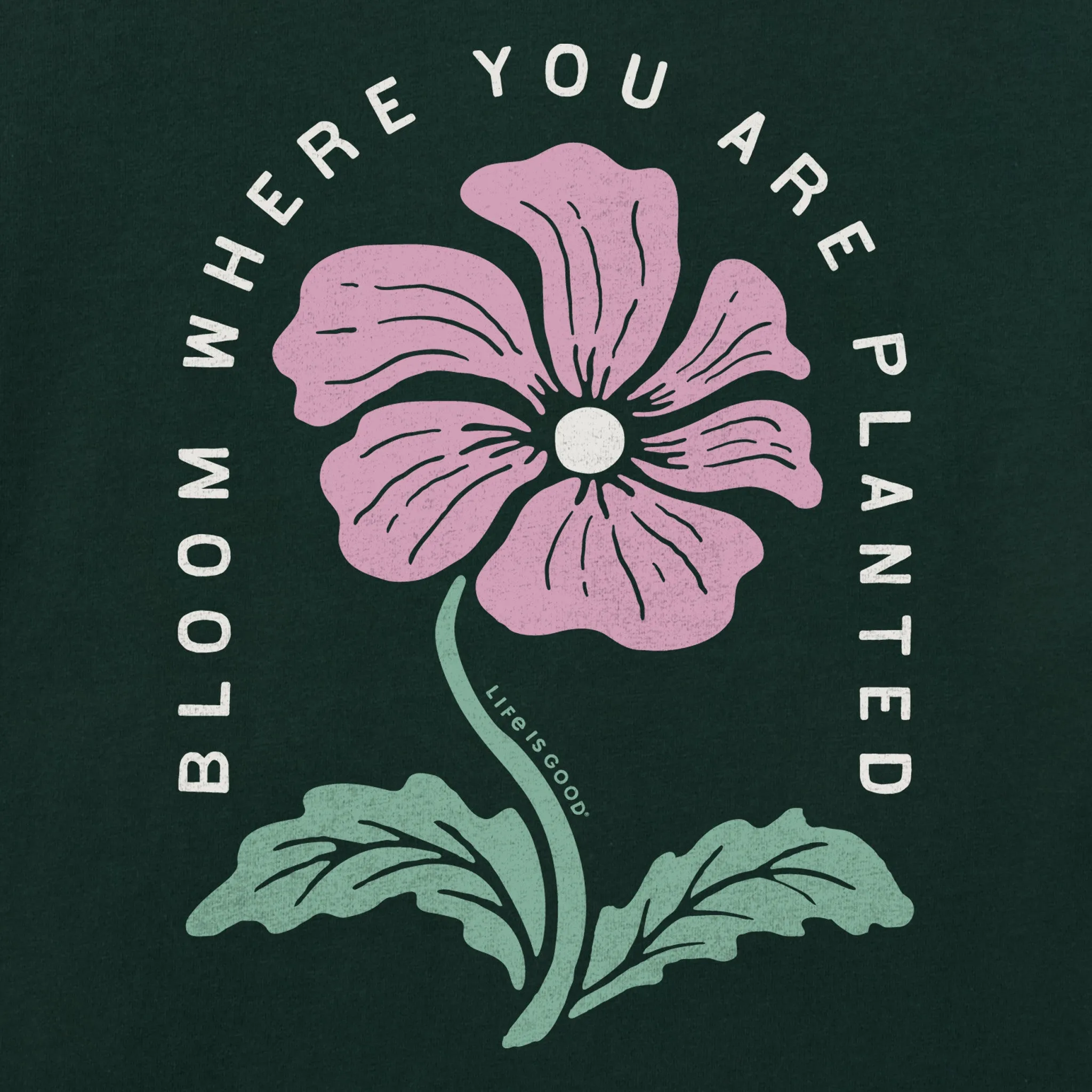 Women's Bloom where You Are Planted Short Sleeve Crusher Tee sold by Life is Good product image thumbnail 2