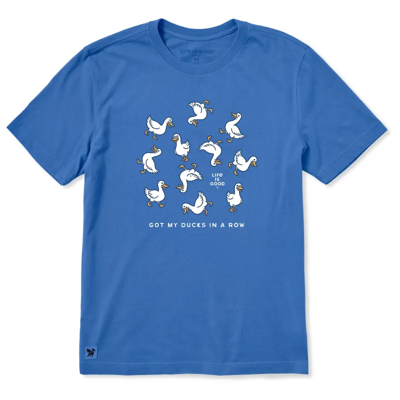 Men's Got My Ducks in a Row Short Sleeve Crusher Tee sold by Life is Good