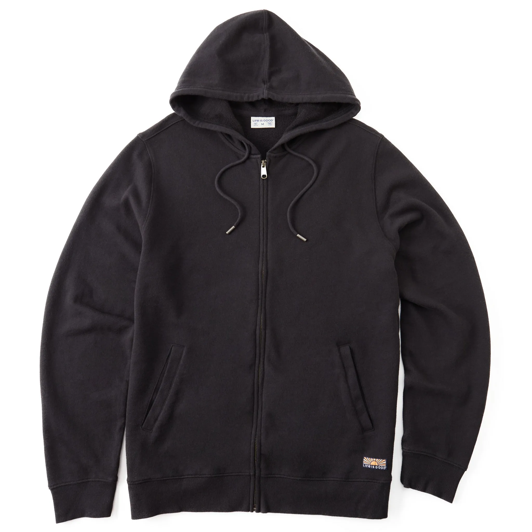 Men's Solid French Terry Zip Hoodie sold by Life is Good product image thumbnail 4