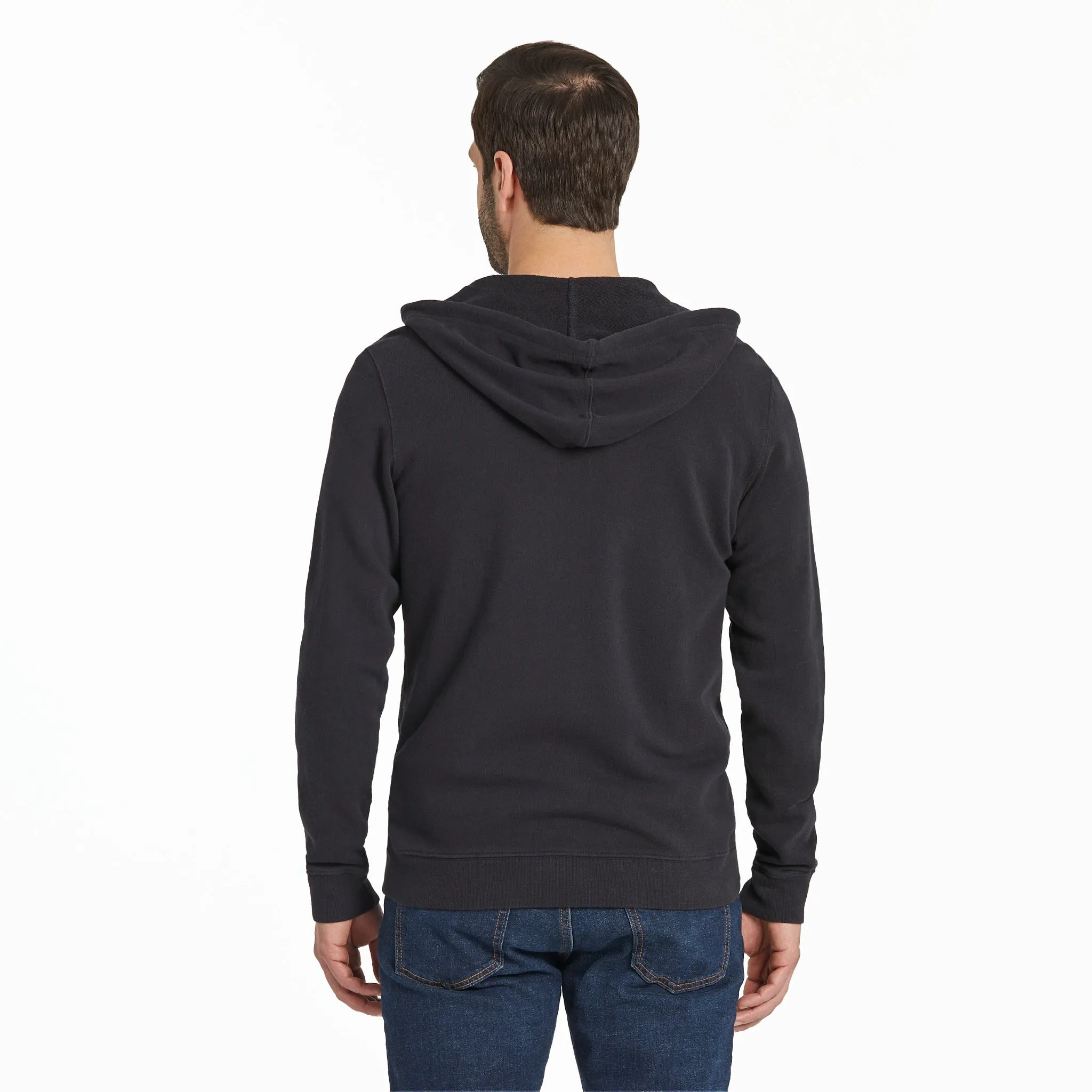 Men's Solid French Terry Zip Hoodie sold by Life is Good product image thumbnail 2