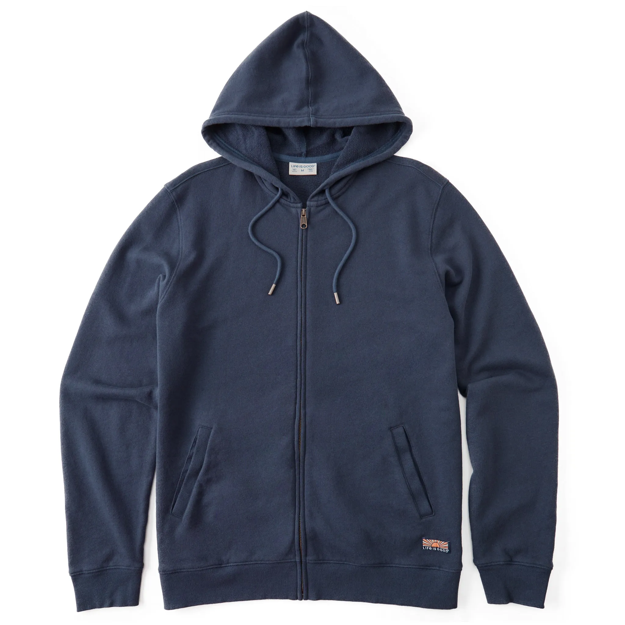 Men's Solid French Terry Zip Hoodie sold by Life is Good product image thumbnail 4