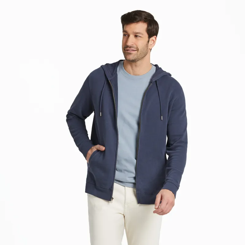 Men's Solid French Terry Zip Hoodie sold by Life is Good