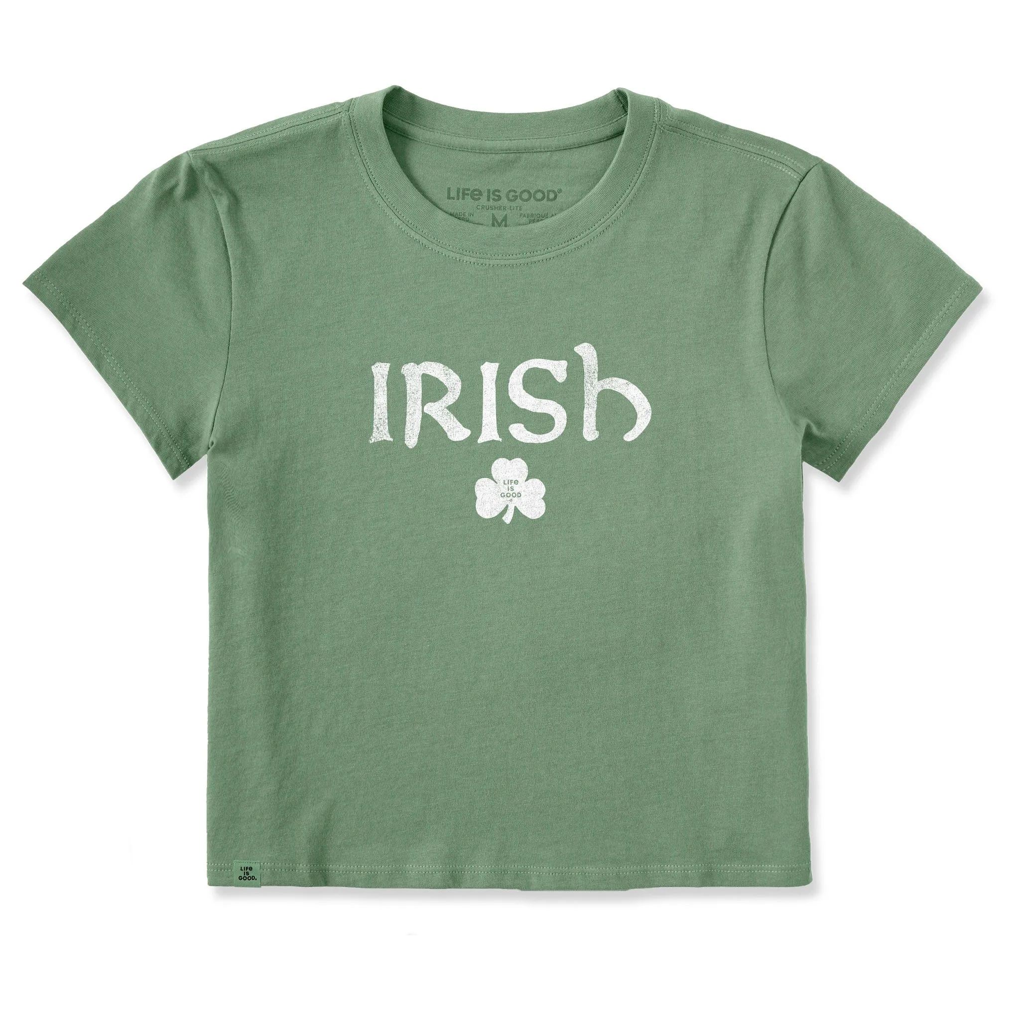 Women's Irish Clover 2 Crusher-LITE Shrunken Tee sold by Life is Good product image thumbnail 3