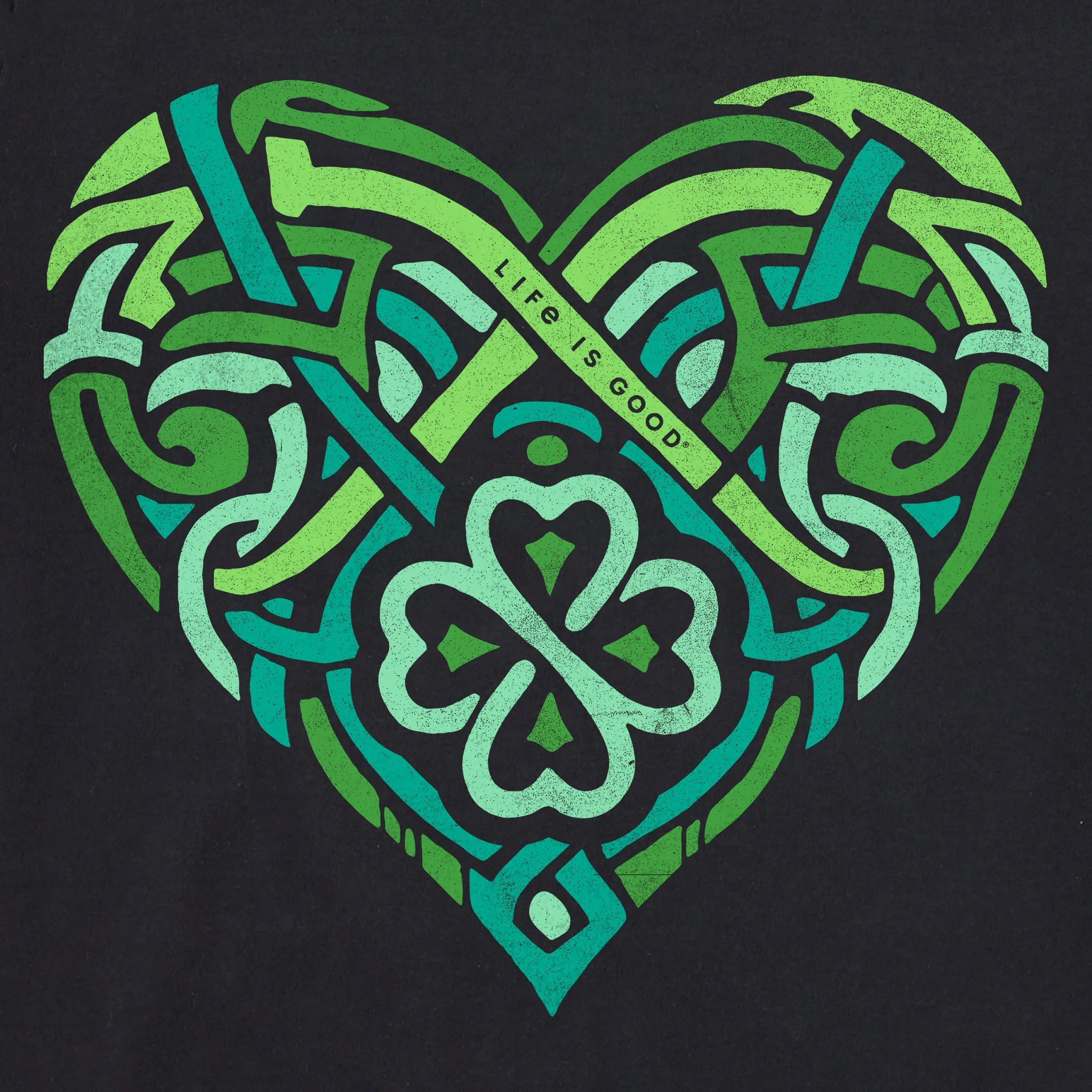 Women's Celtic Heart Long Sleeve Crusher Vee sold by Life is Good product image thumbnail 4