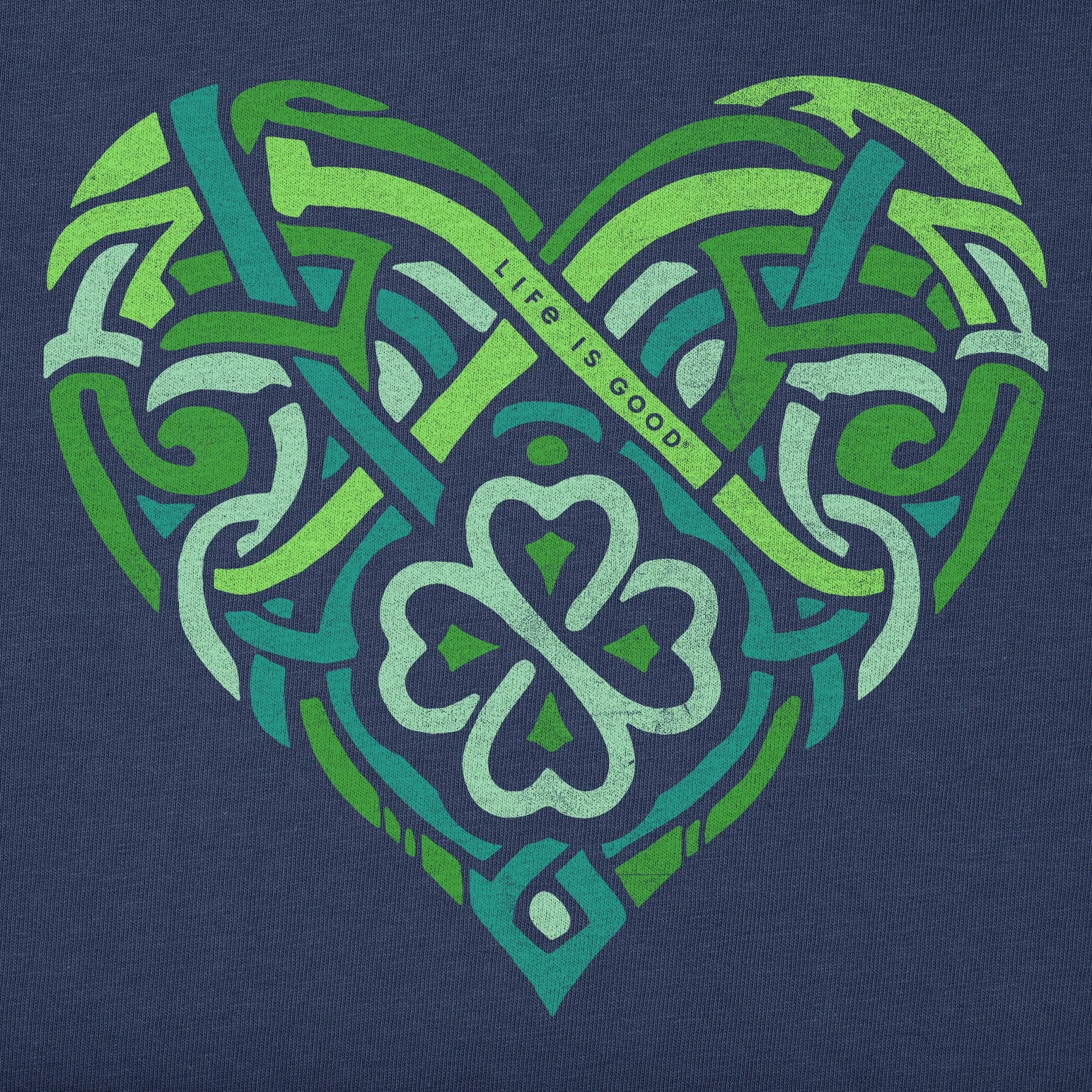 Women's Celtic Heart Long Sleeve Crusher Vee sold by Life is Good product image thumbnail 2