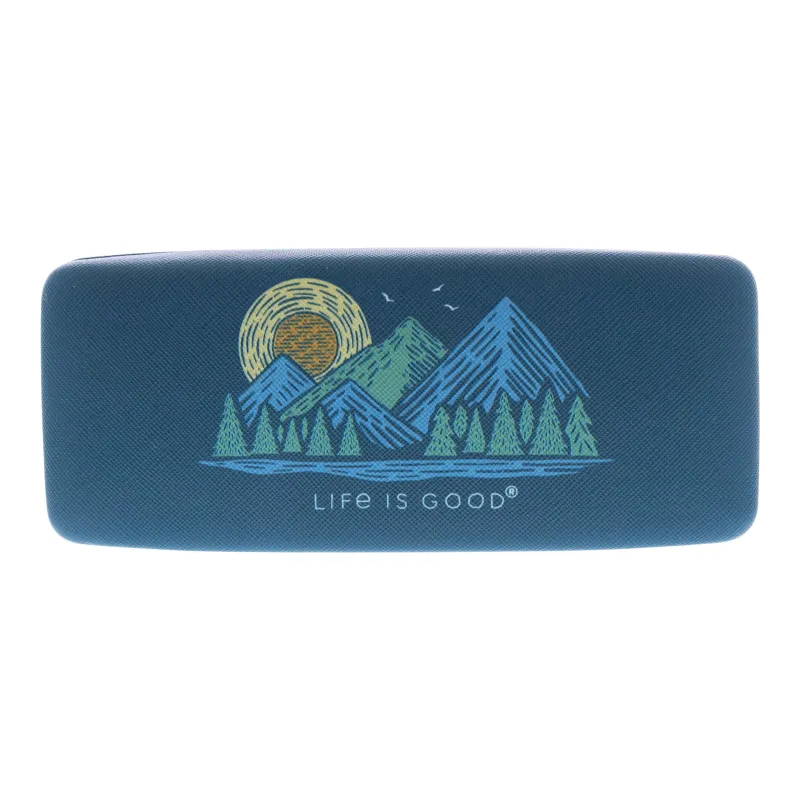 Life Isn't Easy Mountains Sunglass Case sold by Life is Good