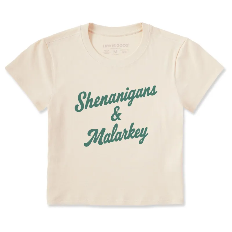 Women's Shenanigans & Malarkey Script Crusher-LITE Shrunken Tee sold by Life is Good