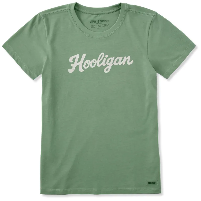Women's Hooligan Script Short Sleeve Crusher Tee sold by Life is Good