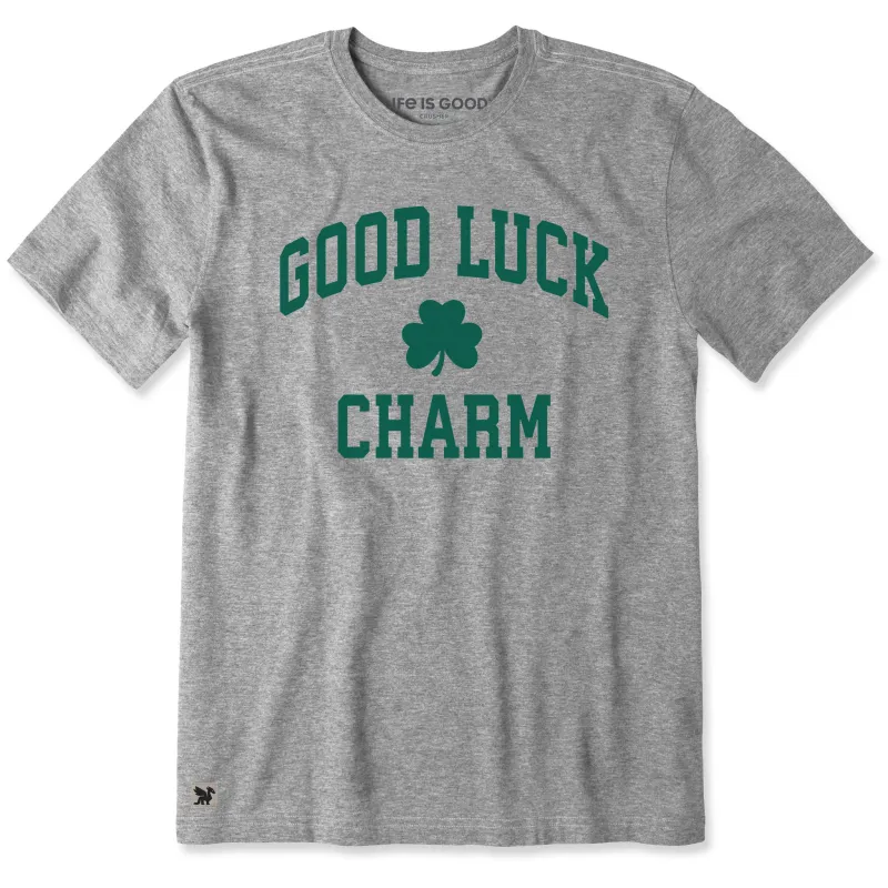 Men's Good Luck Charm Arch Short Sleeve Crusher Tee sold by Life is Good