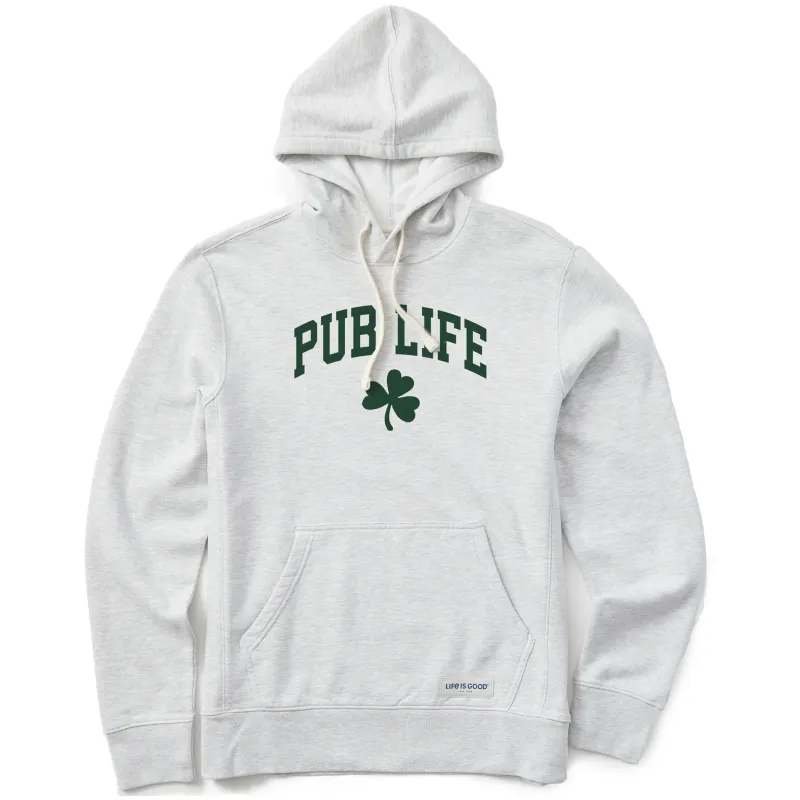 Men's Pub Life Arch Simply True Fleece Hoodie sold by Life is Good