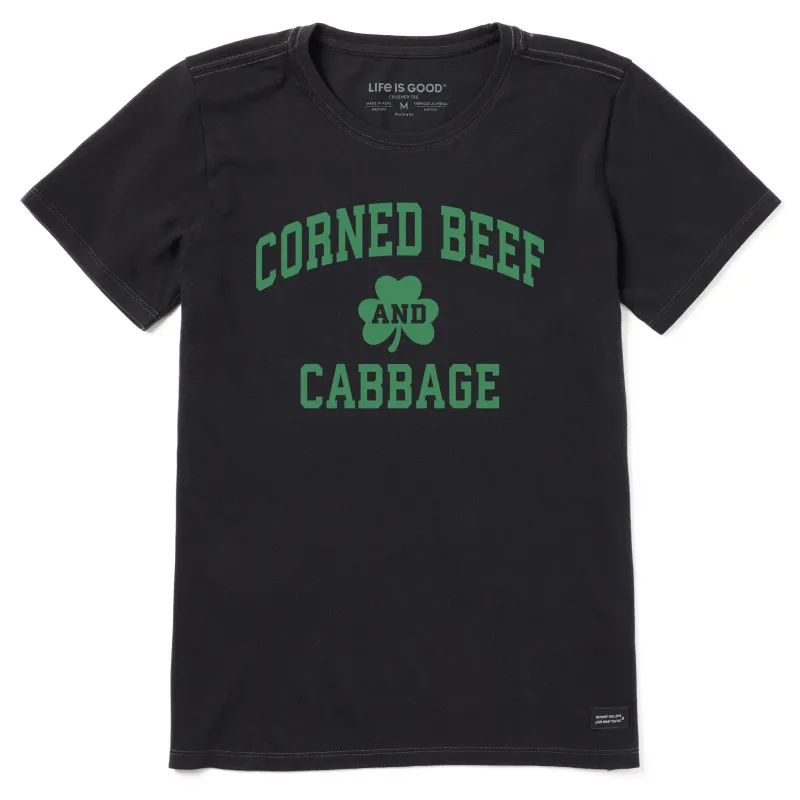 Women's Corned Beef and Cabbage Arch Short Sleeve Crusher Tee sold by Life is Good