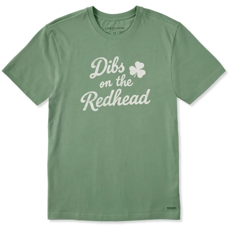 Men's Dibs on the Redhead Short Sleeve Crusher Tee made by Life is Good