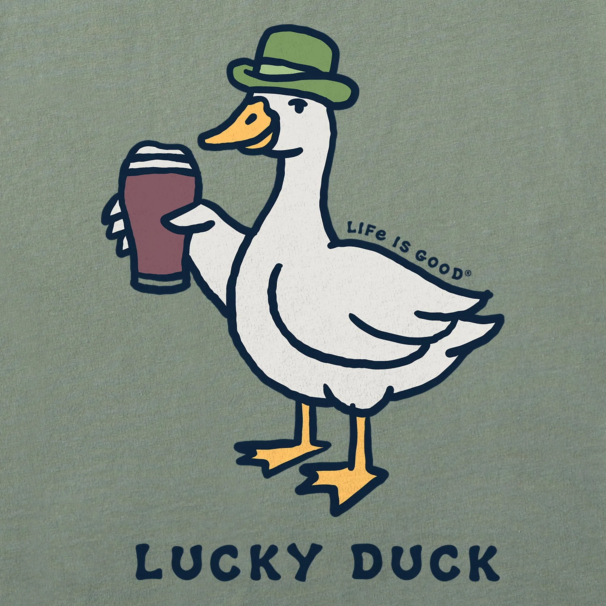 Women's Lucky Duck Stout Crusher-LITE Shrunken Tee sold by Life is Good product image thumbnail 2